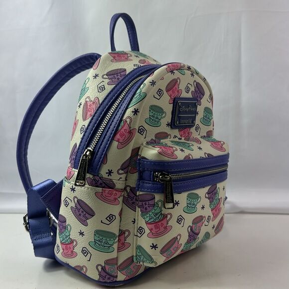 Disney Parks Loungefly Mad Tea Party Mini Backpack Alice In Wonderland Tea Cups - Picture 2 of 13